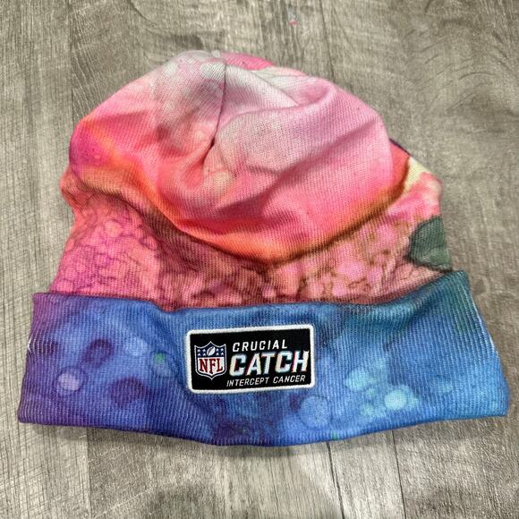 Cincinnati Bengals New Era Knit Beanie NFL Crucial‎ Catch Tie Dye Hat main image 5